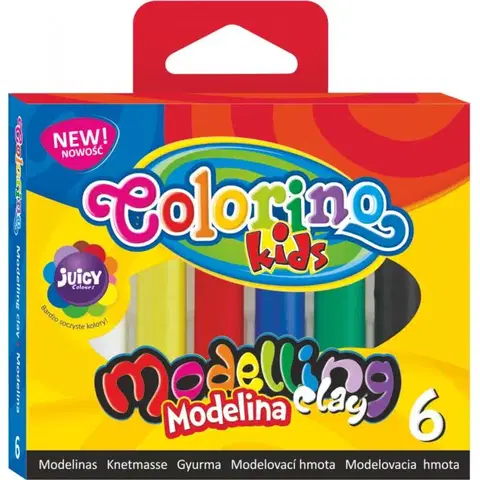 Kreatívne a výtvarné hračky PATIO - Colorino modelovacia hmota 6 farieb