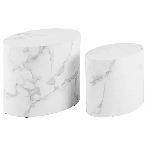 Stoly a lavice Stôli white marble