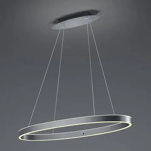 Závesné svietidlá HELL LED závesné svietidlo Delta, okrúhle, antracitová