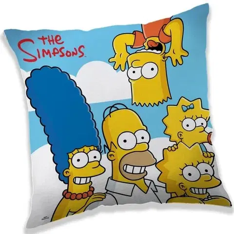 Vankúše Jerry Fabrics Vankúšik The Simpsons family clouds, 40 x 40 cm