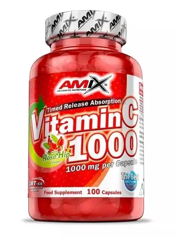 Vitamín C Vitamin C 1000 + Rose Hip Extract - Amix 100 kaps.