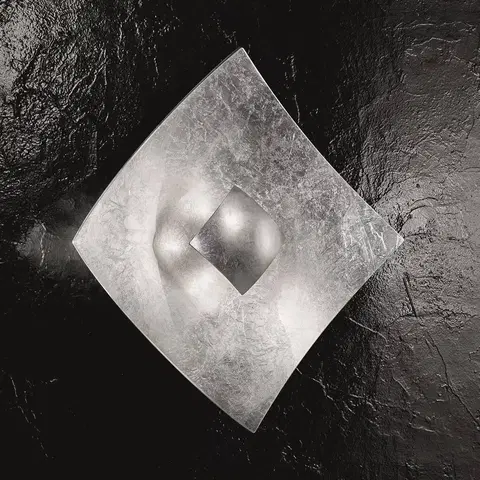 Nástenné svietidlá Kögl Nástenné svetlo Quadrangolo v striebornej 50x50 cm