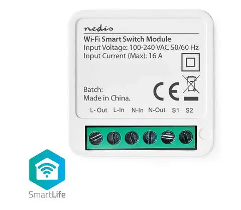 LED osvetlenie   WIFIWMS10WT - Inteligentný spínač SmartLife Wi-Fi 230V 