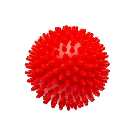 Gymnastické lopty Modom Masážna loptička Ježko červená, pr. 8 cm SJH 14