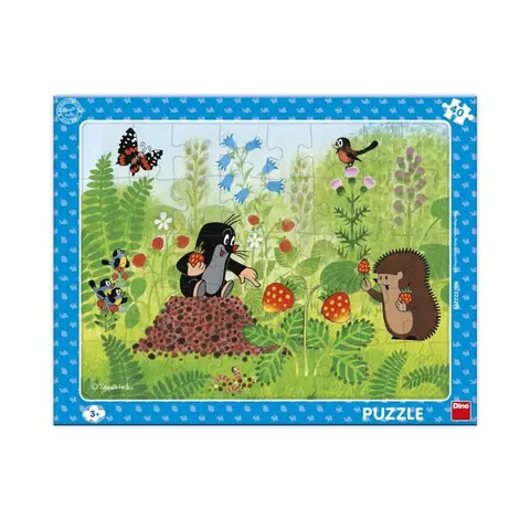 Hračky puzzle DINO - Krtko A Jahody 40 Doskové Puzzle
