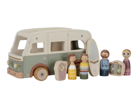 Drevené hračky LITTLE DUTCH - Karavan drevený Vintage
