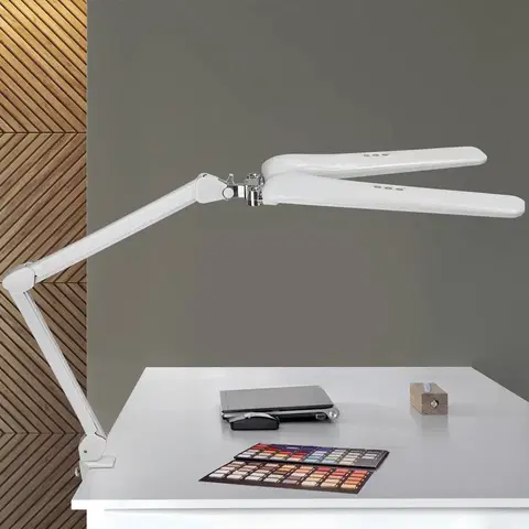 Stolové lampy s klipom Maul Upínacia LED lampa MAULcraft duo, stmievateľná