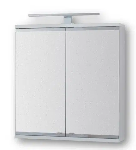 Kúpeľňový nábytok HOPA - Vrchný zrkadlová skrinka ARLES s LED osvetlením - Rozmery skriniek - 60 × 64 × 15 cm OLNARL60