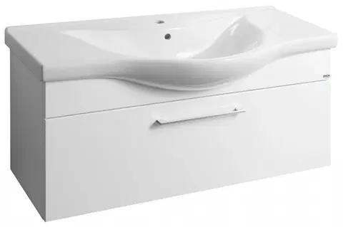 Kúpeľňa AQUALINE - AKIRA umyvadlová skrinka 96x42x34cm, biela AK210