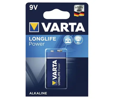 Predlžovacie káble VARTA Varta 4922121411 - 1 ks Alkalická batéria LONGLIFE 9V 