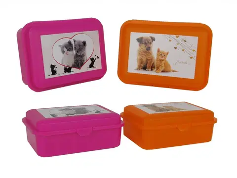 Boxy na desiatu TVAR - Box desiatový mačka, pes