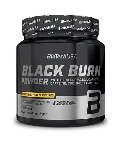 Komplexné spaľovače Black Burn Powder - Biotech USA 210 g Passion Fruit