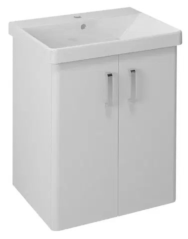 Kúpeľňa SAPHO - THEIA umývadlová skrinka 56,4x70x44,2cm, 2x dvierka, biela TH062-3030