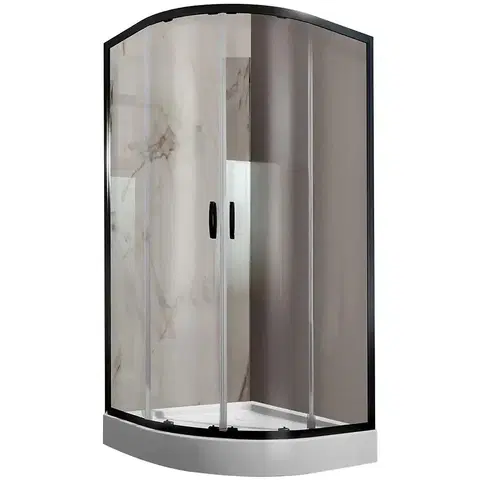 Sprchovacie kúty s vaničkou Sprchový kút štvrťkruhový KP4/Fris-B-80-CY W0+BPZA