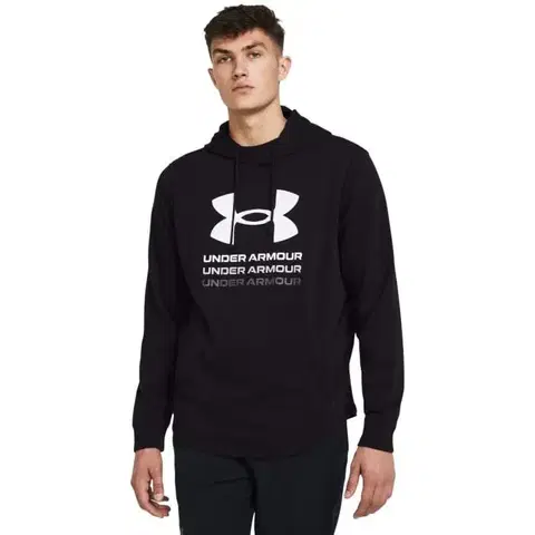 Mikiny Under Armour Mikina Rival Terry Graphic HD Black  S