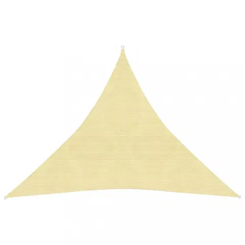 Stínící textilie Tieniaca plachta trojuholníková HDPE 3 x 3 x 3 m Dekorhome Béžová