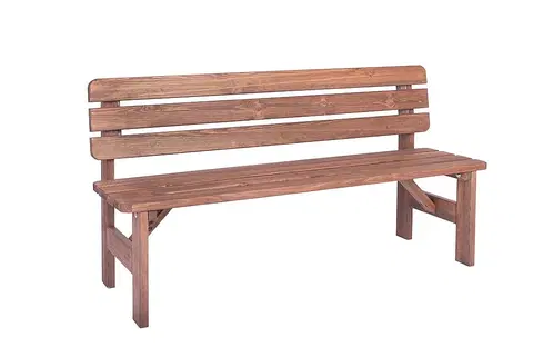 Záhradné lavice Masívná lavica z borovice drevo moderené 30 mm (rôzne dĺžky) 180 cm