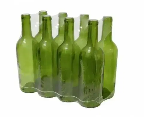 Shakery Kinekus Fľaša na alkohol/víno sklo 750 ml zelená