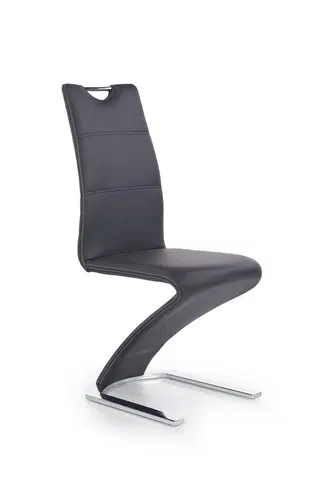 Jedálenské stoličky a kreslá Jedálenská stolička K291 Halmar Čierna
