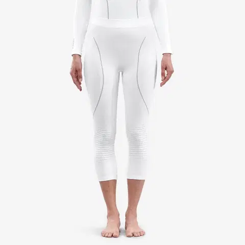 nohavice Dámske lyžiarske spodné nohavice BL980 biele