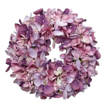 Kvety Umelý veniec Hortenzia fialová, pr. 24 cm