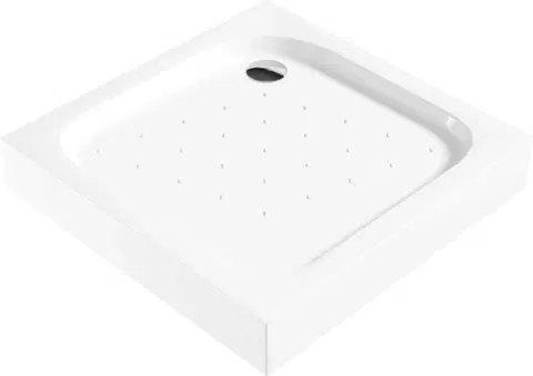 Vane DEANTE - Funkia biela - Akrylátová sprchová vanička, štvorcová, 80x80 cm KTC_042B