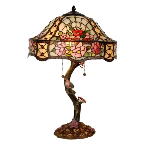 Stolové lampy Clayre&Eef Bohato zdobená stolná lampa Claire