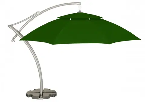 Slnečníky Závesný slnečník ø 420 cm Zelená