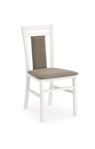 Jedálenské stoličky HALMAR Hubert 8 jedálenská stolička biela / hnedá