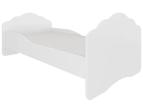 Postele NABBI Camos detská posteľ s matracom 70x140 cm biela