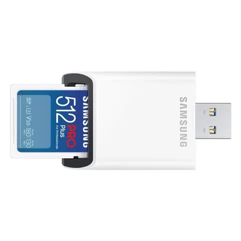 Pamäťové karty Samsung SDXC karta 512GB PRO Plus/USB adaptér