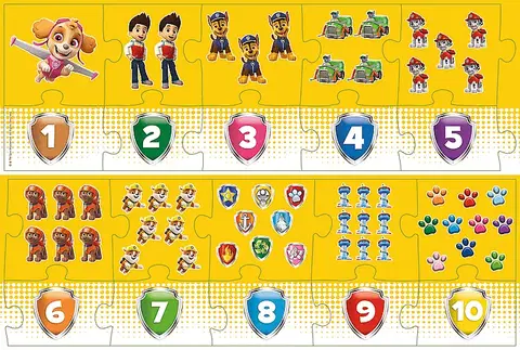 Hračky puzzle TREFL - Vzdelávacie puzzle 20 - Čísla Paw Patrol