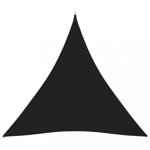 Stínící textilie Tieniaca plachta trojuholníková 5 x 5 x 5 m oxfordská látka Dekorhome Čierna