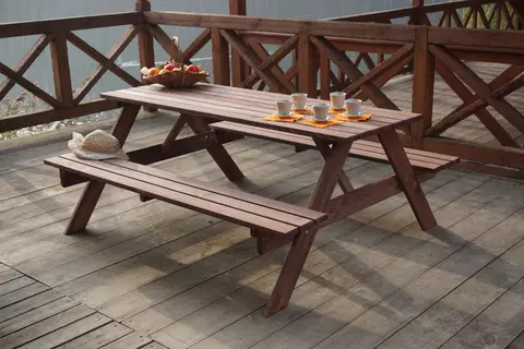 Záhradný pivný set - stôl a lavica set PIKNIK - 200 cm ROJAPLAST
