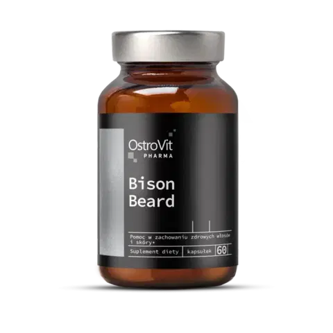 Vlasy, nechty a pokožka OstroVit Bison Beard 60 kaps.