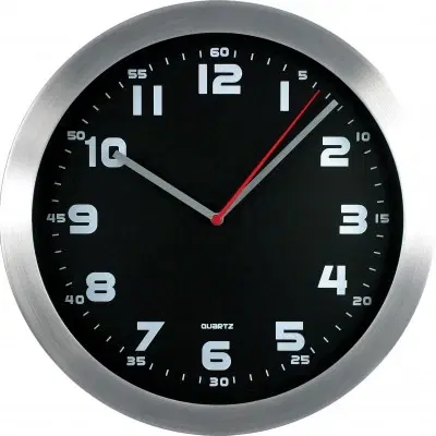 Hodiny Nástenné hodiny MPM, 2482.7090 - strieborná/čierna, 30cm