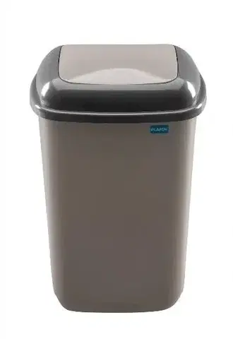 Odpadkové koše Kinekus Kôš na odpad preklápací 28 l, plastový, QUATRO, sivý