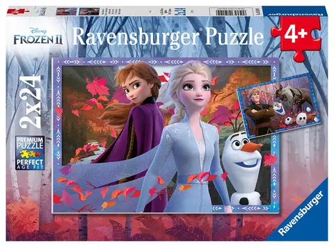 Hračky puzzle RAVENSBURGER - Disney Ľadové kráľovstvo 2 2x24 dielikov