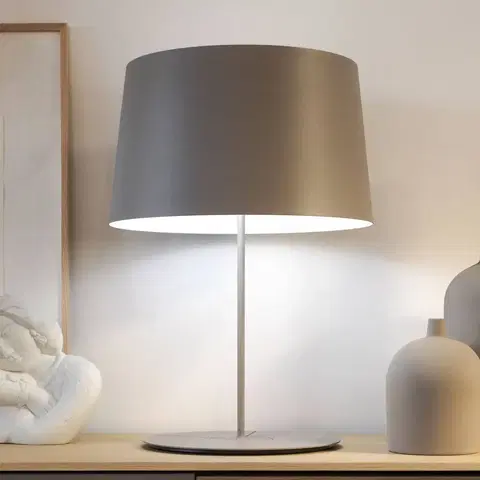 Stolové lampy Vibia Vibia Warm 4901 stolná lampa, Ø 42 cm, béžová