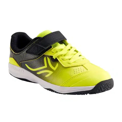 detské tenisky Detská tenisová obuv TS160 čierno-žltá