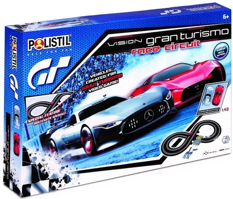 Hračky - autodráhy a garáže pre autíčka POLISTIL - Autodráha Vision Gran Turismo Race Circuit