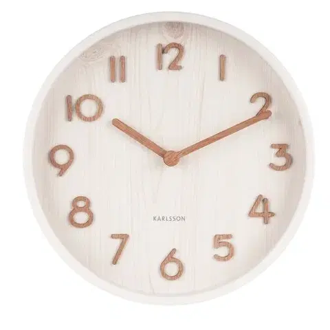 Hodiny Karlsson 5808WH Dizajnové nástenné hodiny pr. 22 cm
