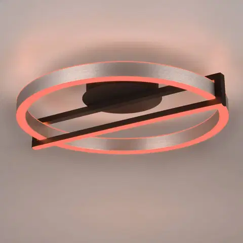 Stropné svietidlá Trio Lighting LED svetlo Thompson up/down RGBW hliník/čierna