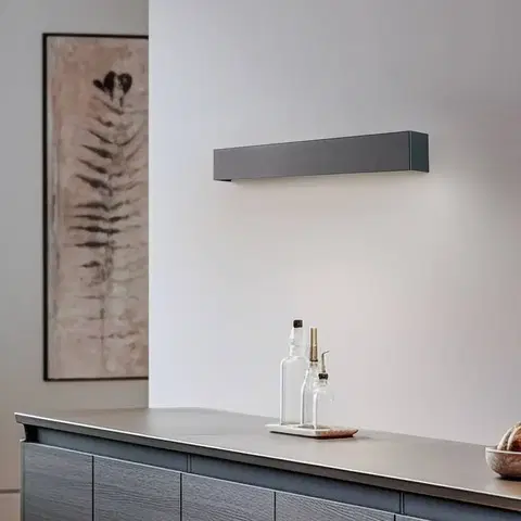 Nástenné svietidlá Euluna Nástenné svietidlo Straight S, 62 cm, grafit