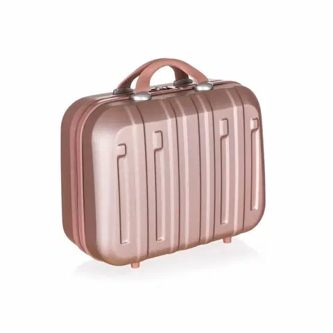 Batohy Pretty UP Cestovný škrupinový kufrík ABS25, veľ. 17, zlatoružová