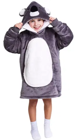 Plyšové hračky COZY NOXXIEZ - CH304 Koala - hrejivá televízna mikinová deka pre deti 3 - 6 rokov