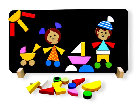 Hračky puzzle DETOA - Deti Magnetické Puzzle