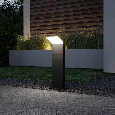 Osvetlenie príjazdovej cesty Arcchio Grafitové chodníkové LED svietidlo Yolena 60 cm