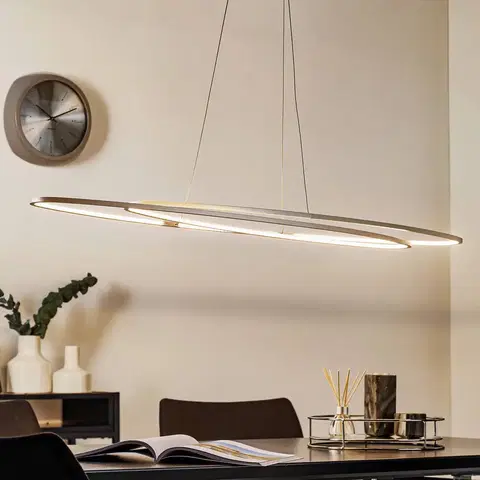 Závesné svietidlá BOPP Bopp Flair – oválna závesná LED lampa, hliník