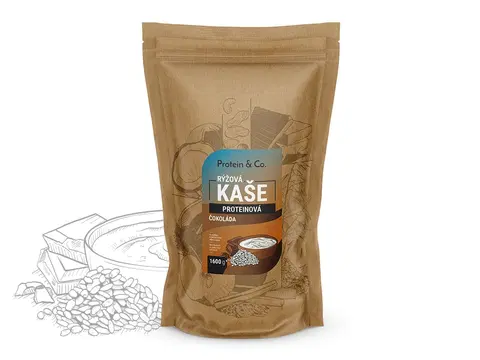 Kaše, müsli a cereálie Protein & Co. Proteínová ryžová kaša 1600 g Zvoľ príchuť: Čokoláda